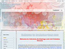 Tablet Screenshot of krakatau-tour.com